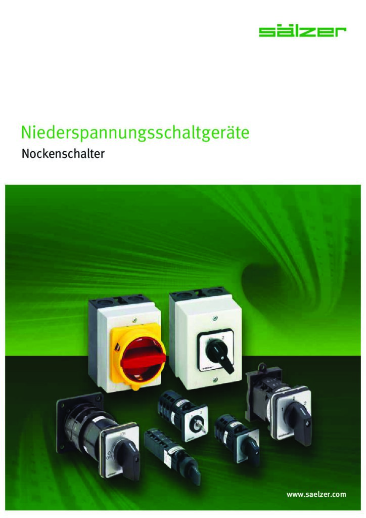 thumbnail of SÄLZER-Nockenschalter